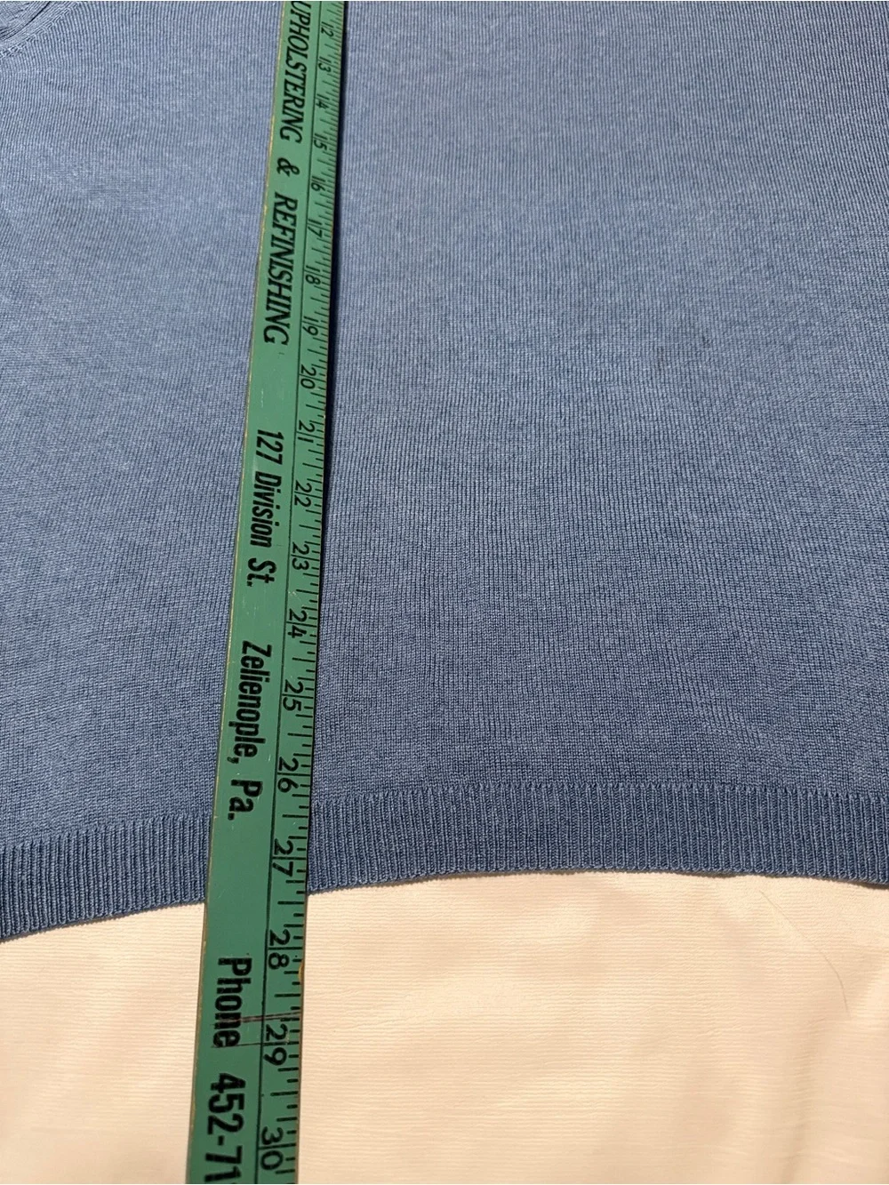Banana Republic Men's XL Silk Cashmere Blue V-Neck Sweater